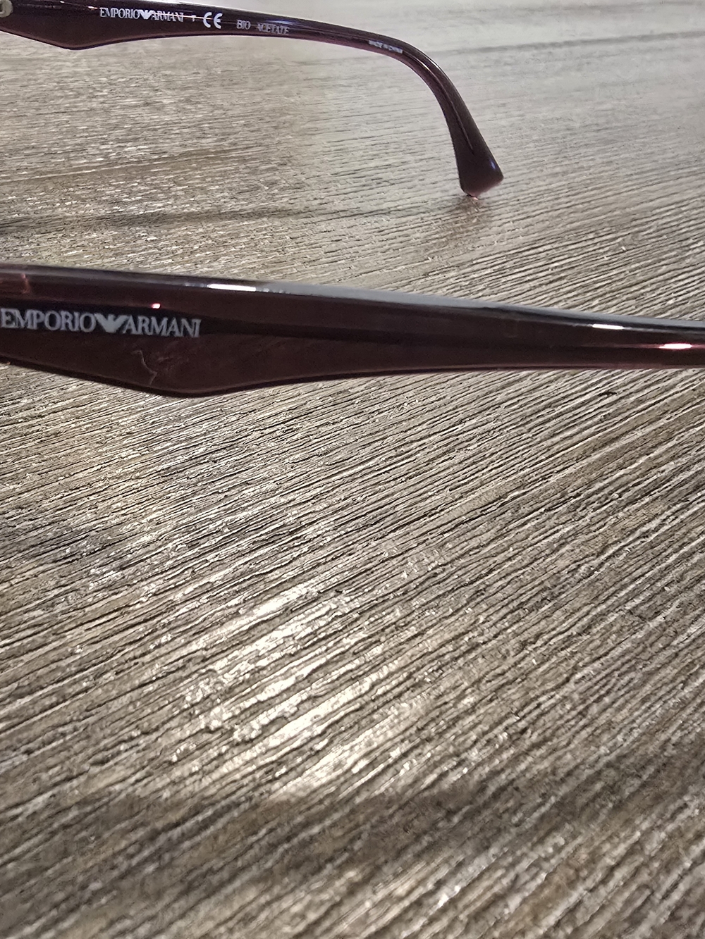 Women's Transparent Mauve Cat-Eye Glasse Frame 53-16-40 Low Bridge. - Picture 4 of 8